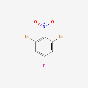 molecular formula C6H2Br2FNO2 B2451583 1,3-Dibromo-5-fluoro-2-nitrobenzene CAS No. 898128-02-4