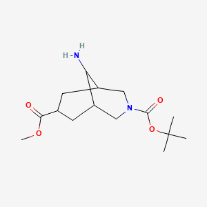 3-O-Tert-butyl 7-O-methyl 9-amino-3-azabicyclo[3.3.1]nonane-3,7-dicarboxylate