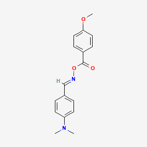 4-({[(4-methoxybenzoyl)oxy]imino}methyl)-N,N-dimethylaniline