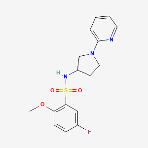 5-fluoro-2-methoxy-N-(1-(pyridin-2-yl)pyrrolidin-3-yl)benzenesulfonamide