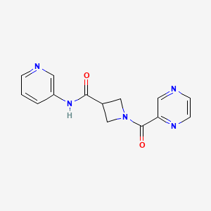 1-(pyrazine-2-carbonyl)-N-(pyridin-3-yl)azetidine-3-carboxamide