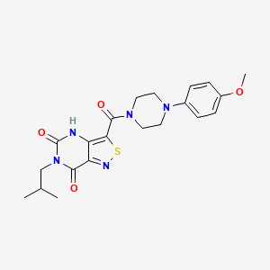 6-isobutyl-3-{[4-(4-methoxyphenyl)piperazino]carbonyl}isothiazolo[4,3-d]pyrimidine-5,7(4H,6H)-dione