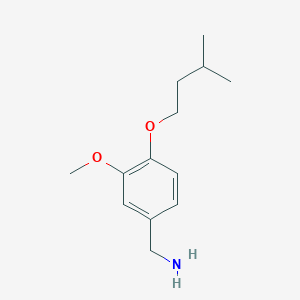 1-[3-Methoxy-4-(3-methylbutoxy)phenyl]methanamine