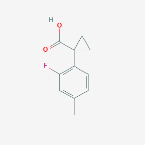 1-(2-Fluoro-4-methylphenyl)cyclopropane-1-carboxylic acid