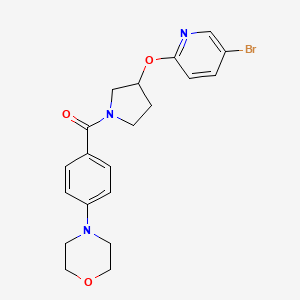 (3-((5-Bromopyridin-2-yl)oxy)pyrrolidin-1-yl)(4-morpholinophenyl)methanone