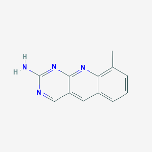 molecular formula C12H10N4 B2451666 9-Methylpyrimido[4,5-b]quinolin-2-amine CAS No. 582334-03-0