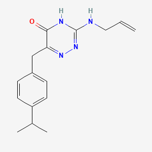 molecular formula C16H20N4O B2451668 3-(allylamino)-6-(4-isopropylbenzyl)-1,2,4-triazin-5(4H)-one CAS No. 899737-03-2