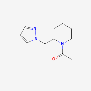 1-[2-(Pyrazol-1-ylmethyl)piperidin-1-yl]prop-2-en-1-one