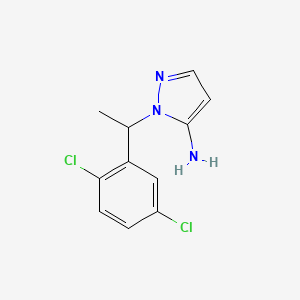 1-[1-(2,5-Dichlorophenyl)ethyl]-1H-pyrazol-5-amine