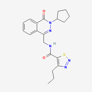 N-((3-cyclopentyl-4-oxo-3,4-dihydrophthalazin-1-yl)methyl)-4-propyl-1,2,3-thiadiazole-5-carboxamide