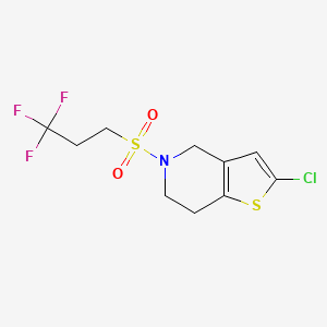2-Chloro-5-((3,3,3-trifluoropropyl)sulfonyl)-4,5,6,7-tetrahydrothieno[3,2-c]pyridine