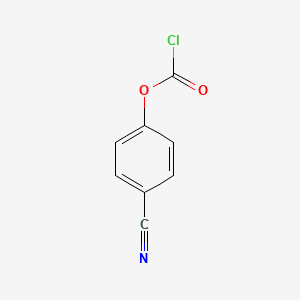 molecular formula C8H4ClNO2 B2451710 4-Cyanophenyl chloroformate CAS No. 64459-25-2