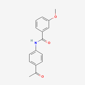molecular formula C16H15NO3 B2451736 N-(4-acetylphenyl)-3-methoxybenzamide CAS No. 341020-53-9