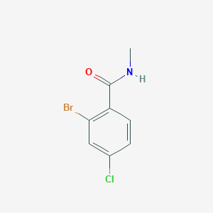 molecular formula C8H7BrClNO B2451740 2-Bromo-4-chloro-N-methylbenzamide CAS No. 1696163-25-3
