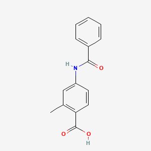 molecular formula C15H13NO3 B2451741 4-Benzamido-2-methylbenzoic acid CAS No. 1305606-71-6