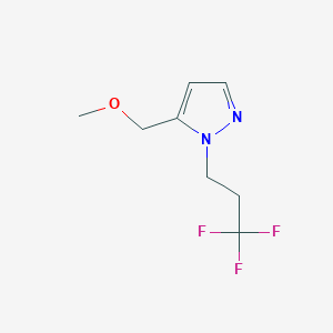 molecular formula C8H11F3N2O B2451745 5-(methoxymethyl)-1-(3,3,3-trifluoropropyl)-1H-pyrazole CAS No. 1855945-47-9