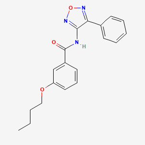molecular formula C19H19N3O3 B2451746 3-butoxy-N-(4-phenyl-1,2,5-oxadiazol-3-yl)benzamide CAS No. 866236-92-2