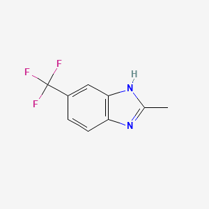molecular formula C9H7F3N2 B2451762 2-Methyl-5-(trifluoromethyl)-1H-benzimidazole CAS No. 6742-82-1