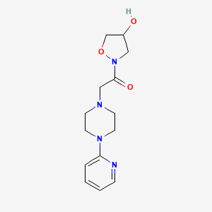 molecular formula C14H20N4O3 B2451778 1-[4-hydroxydihydro-2(3H)-isoxazolyl]-2-[4-(2-pyridinyl)piperazino]-1-ethanone CAS No. 344277-32-3