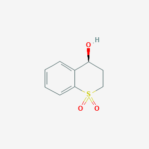 molecular formula C9H10O3S B2451781 (4S)-4-hydroxy-3,4-dihydro-2H-1lambda6-benzothiopyran-1,1-dione CAS No. 1211548-70-7