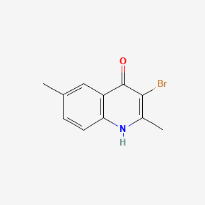 molecular formula C11H10BrNO B2451809 3-bromo-2,6-dimethylquinolin-4(1H)-one CAS No. 123637-36-5