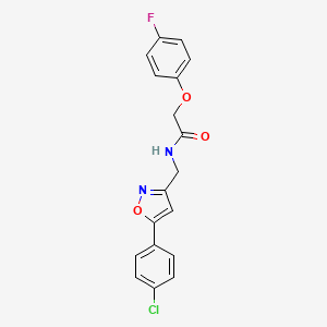 N-((5-(4-chlorophenyl)isoxazol-3-yl)methyl)-2-(4-fluorophenoxy)acetamide