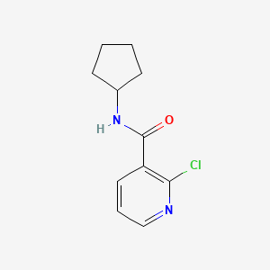 molecular formula C11H13ClN2O B2451818 2-氯-N-环戊基烟酰胺 CAS No. 57841-73-3