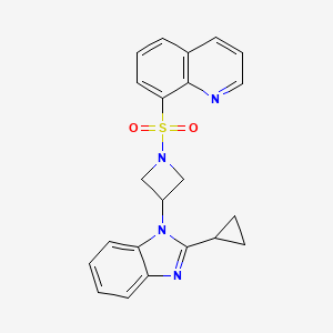 8-[3-(2-Cyclopropylbenzimidazol-1-yl)azetidin-1-yl]sulfonylquinoline
