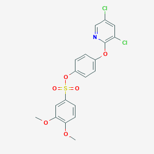 4-[(3,5-Dichloro-2-pyridinyl)oxy]phenyl 3,4-dimethoxybenzenesulfonate