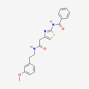 N-(4-(2-((3-methoxyphenethyl)amino)-2-oxoethyl)thiazol-2-yl)benzamide