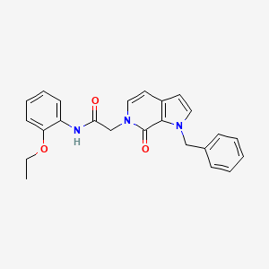 molecular formula C24H23N3O3 B2451833 2-(1-benzyl-7-oxo-1H-pyrrolo[2,3-c]pyridin-6(7H)-yl)-N-(2-ethoxyphenyl)acetamide CAS No. 1286704-94-6