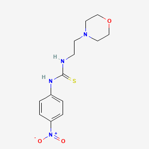 molecular formula C13H18N4O3S B2451836 1-(2-Morpholin-4-ylethyl)-3-(4-nitrophenyl)thiourea CAS No. 337531-29-0