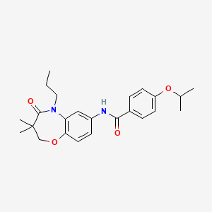 N-(3,3-dimethyl-4-oxo-5-propyl-2,3,4,5-tetrahydrobenzo[b][1,4]oxazepin-7-yl)-4-isopropoxybenzamide