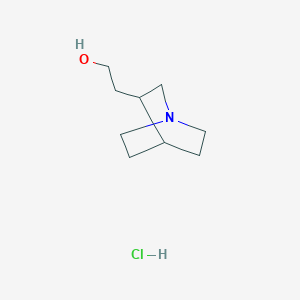 2-{1-Azabicyclo[2.2.2]octan-3-yl}ethan-1-ol hydrochloride