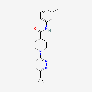 molecular formula C20H24N4O B2451967 1-(6-环丙基哒嗪-3-基)-N-(3-甲基苯基)哌啶-4-甲酰胺 CAS No. 2097927-06-3
