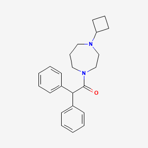 molecular formula C23H28N2O B2451983 1-(4-Cyclobutyl-1,4-diazepan-1-yl)-2,2-diphenylethan-1-one CAS No. 2309776-04-1