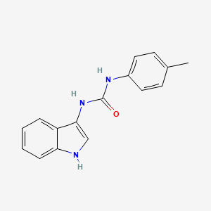 molecular formula C16H15N3O B2452002 1-(1H-吲哚-3-基)-3-(对甲苯基)脲 CAS No. 941879-07-8