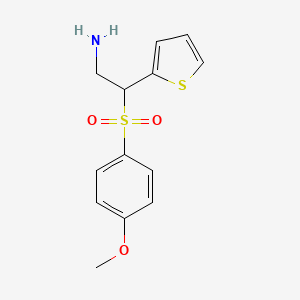B2452003 2-[(4-Methoxyphenyl)sulphonyl]-2-(2-thienyl)ethylamine CAS No. 903094-00-8