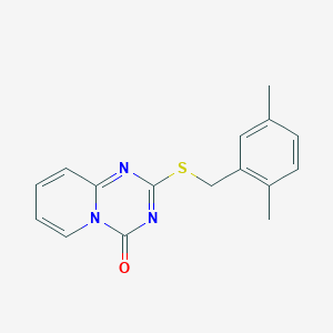 2-[(2,5-Dimethylphenyl)methylsulfanyl]pyrido[1,2-a][1,3,5]triazin-4-one