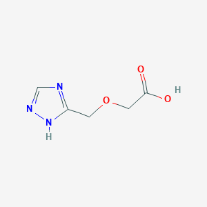 molecular formula C5H7N3O3 B2452016 2-(1H-1,2,4-三唑-5-基甲氧基)乙酸 CAS No. 1248028-70-7