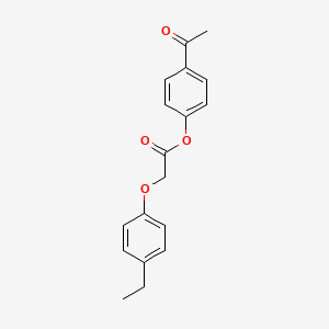 molecular formula C18H18O4 B2452037 4-乙酰苯基 2-(4-乙基苯氧基)乙酸酯 CAS No. 391219-53-7