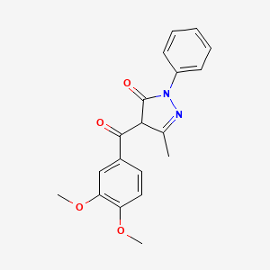 4-(3,4-dimethoxybenzoyl)-3-methyl-1-phenyl-1H-pyrazol-5(4H)-one
