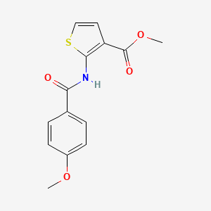 molecular formula C14H13NO4S B2452103 2-(4-甲氧基苯甲酰胺基)噻吩-3-羧酸甲酯 CAS No. 338750-45-1