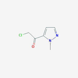 molecular formula C6H7ClN2O B2452122 2-chloro-1-(1-methyl-1H-pyrazol-5-yl)ethan-1-one CAS No. 1260878-98-5