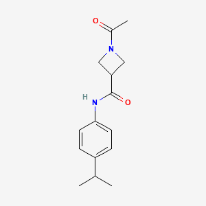 molecular formula C15H20N2O2 B2452130 1-acetyl-N-(4-isopropylphenyl)azetidine-3-carboxamide CAS No. 1421512-82-4
