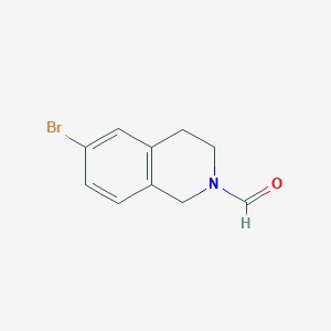 molecular formula C10H10BrNO B2452135 6-Bromo-3,4-dihydro-1H-isoquinoline-2-carbaldehyde CAS No. 2365419-41-4