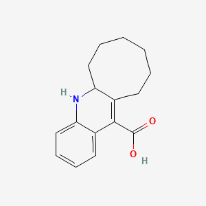 molecular formula C16H19NO2 B2452143 5,5a,6,7,8,9,10,11-八氢环辛[b]喹啉-12-羧酸 CAS No. 669757-85-1