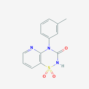4-(3-methylphenyl)-2H-pyrido[2,3-e][1,2,4]thiadiazin-3(4H)-one 1,1-dioxide