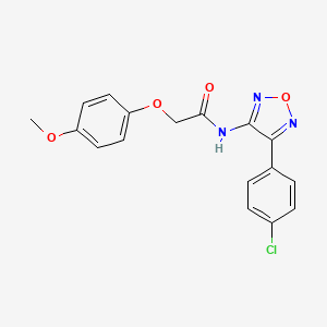 N-[4-(4-chlorophenyl)-1,2,5-oxadiazol-3-yl]-2-(4-methoxyphenoxy)acetamide