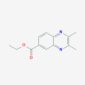 molecular formula C13H14N2O2 B2452195 Ethyl-2,3-Dimethylchinoxalin-6-carboxylat CAS No. 32388-06-0